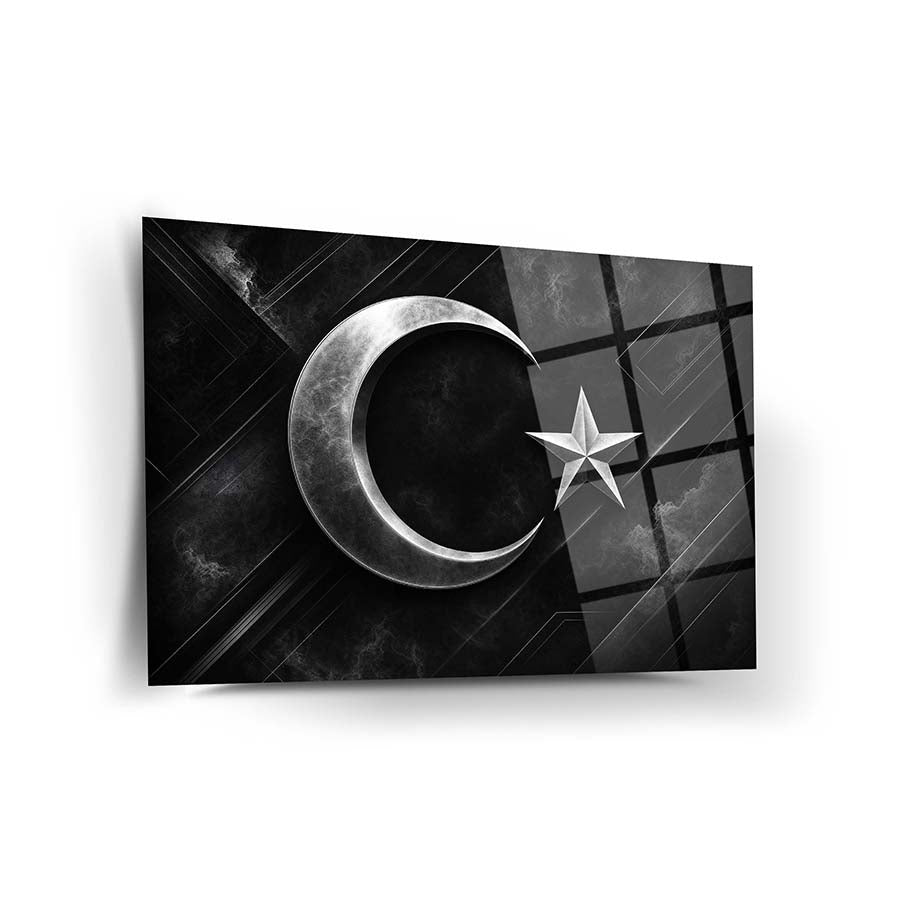 Türk Bayrağı 22 Cam Tablo
