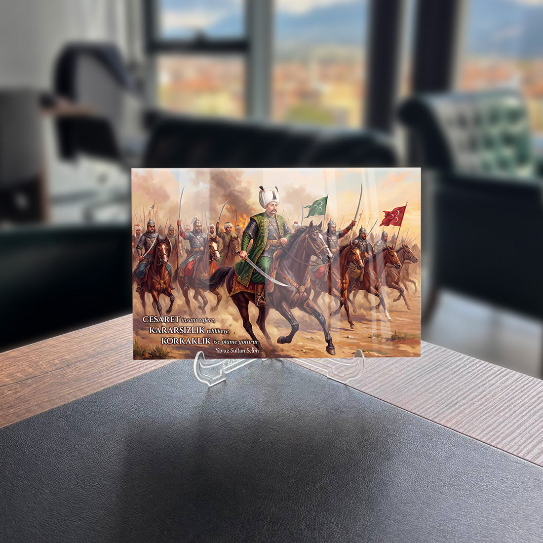 Yavuz Sultan Selim Çaldıran Seferi Cam Tablo