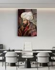 Fatih Sultan Mehmet Yağlıboya Cam Tablo