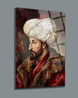 Fatih Sultan Mehmet Yağlıboya Cam Tablo