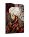 Fatih Sultan Mehmet Yağlıboya Cam Tablo