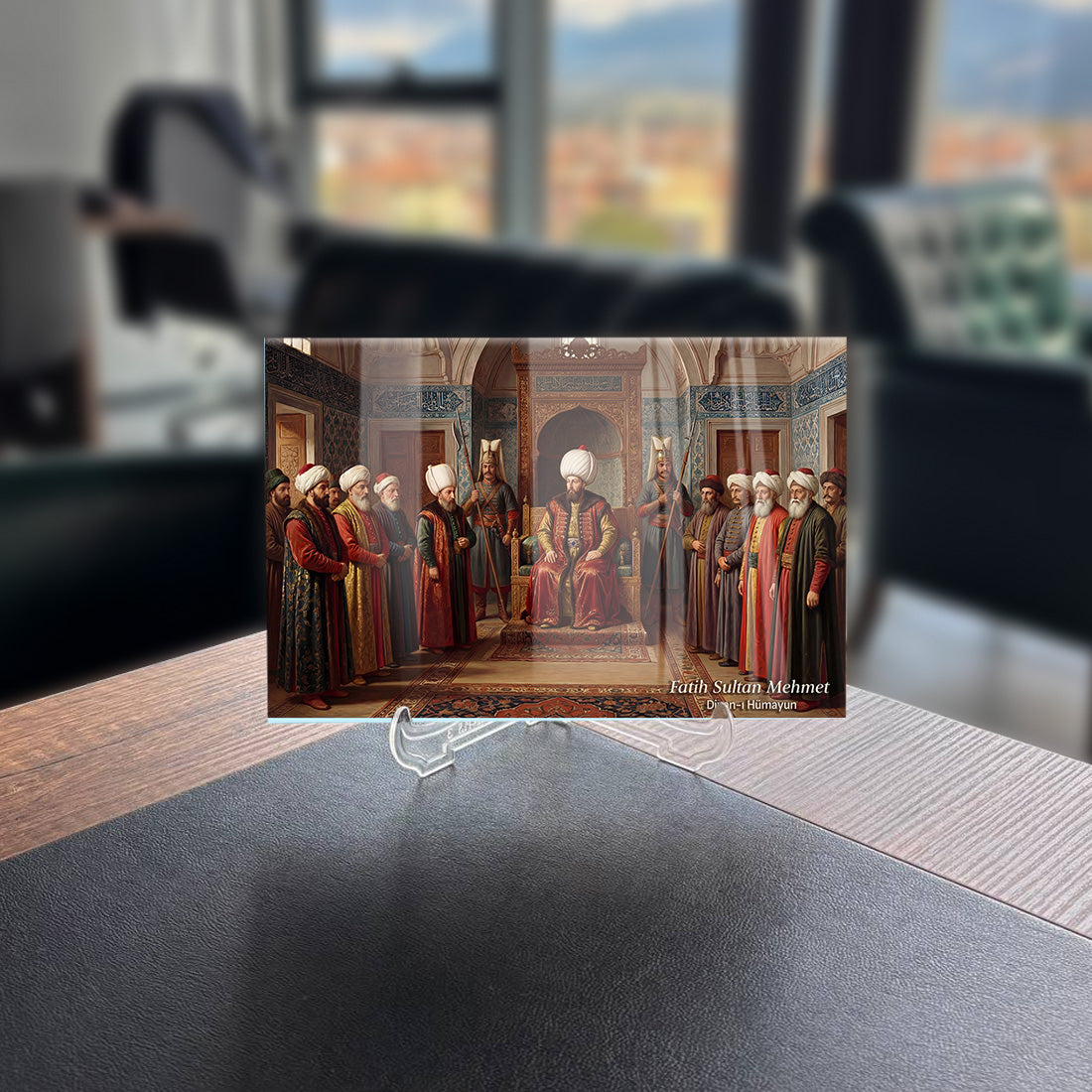 Fatih Sultan Mehmet Divan-ı Hümayun Cam Tablo