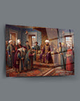 Fatih Sultan Mehmet Elçilerin Kabulü Cam Tablo