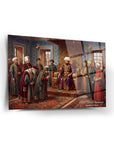 Fatih Sultan Mehmet Elçilerin Kabulü Cam Tablo