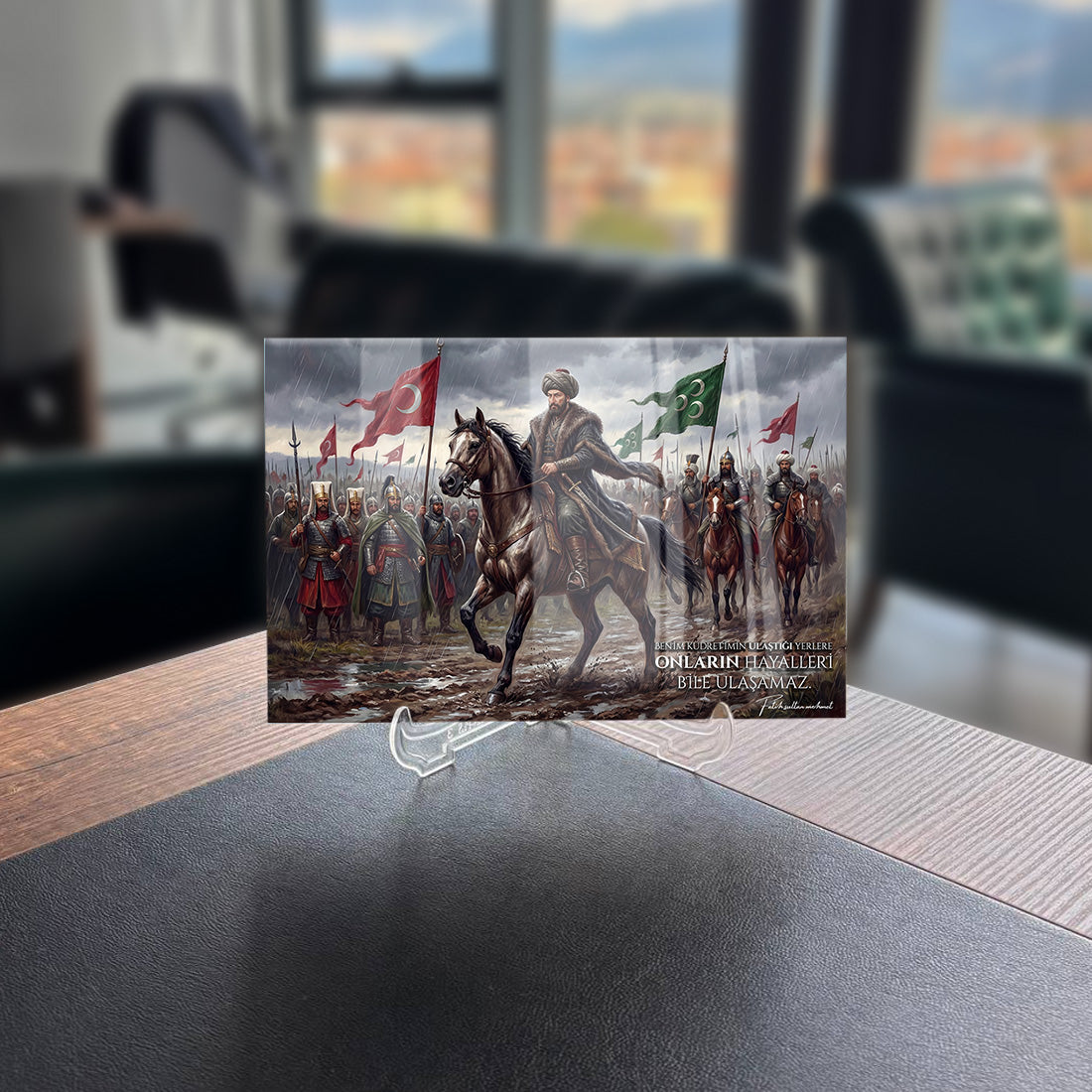 Fatih Sultan Mehmet Sırbistan Seferi Cam Tablo
