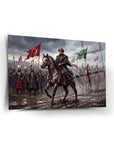 Fatih Sultan Mehmet Sırbistan Seferi Cam Tablo