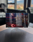 Türk Bayrağının Doğuşu Cam Tablo