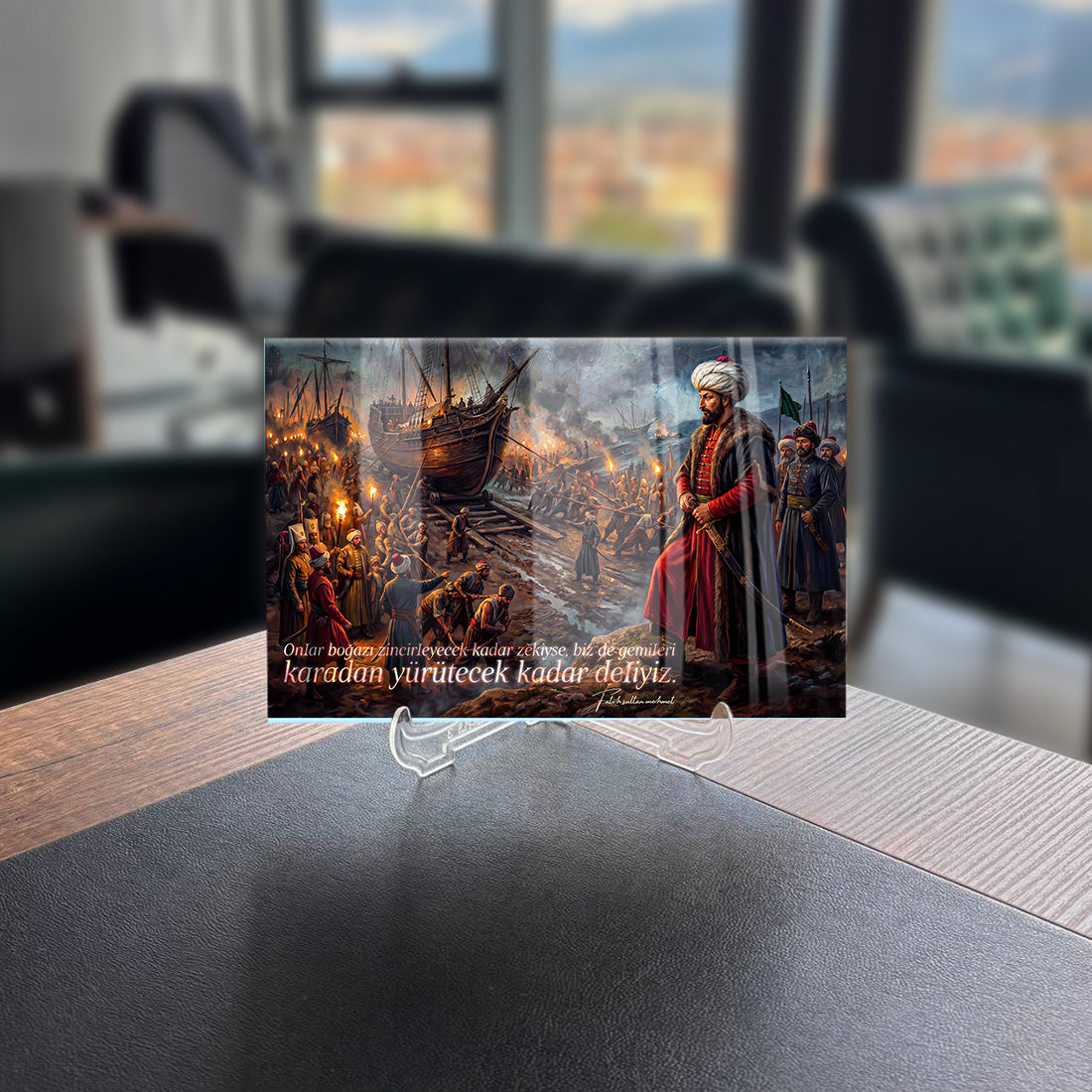 Fatih Sultan Mehmet Karadan Denize Cam Tablo