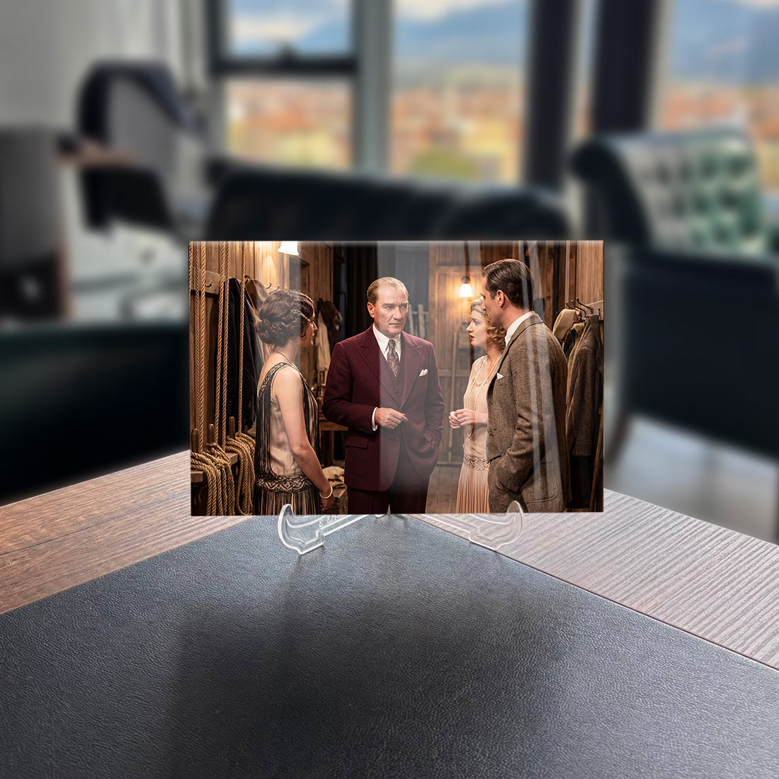 Atatürk Tiyatro Kulisi Sanatçılarla Cam Tablo | SRD Concept