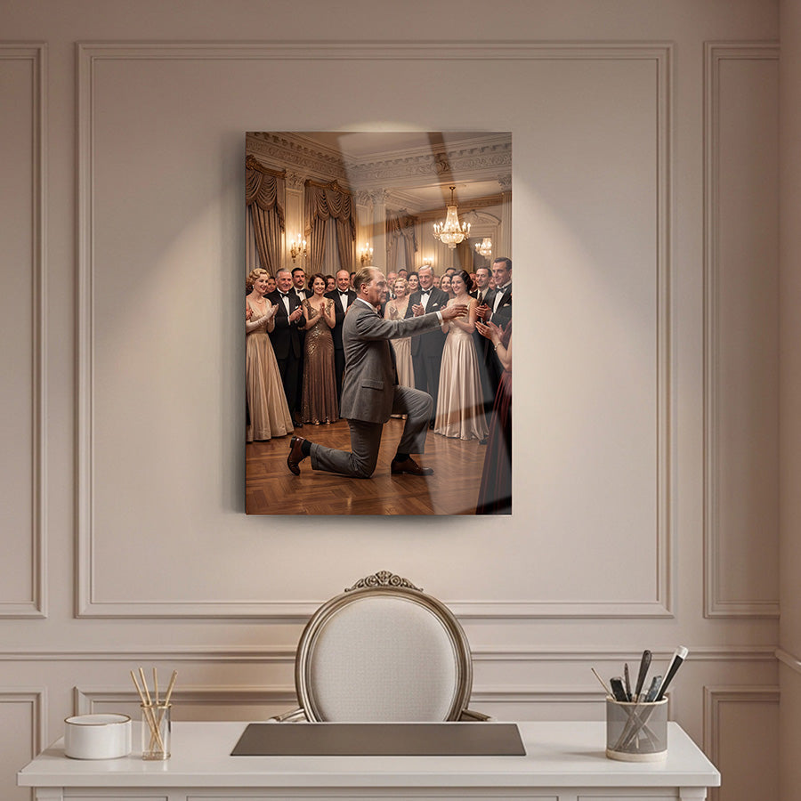 Atatürk Balo Salonu Dans Daveti Cam Tablo | SRD Concept