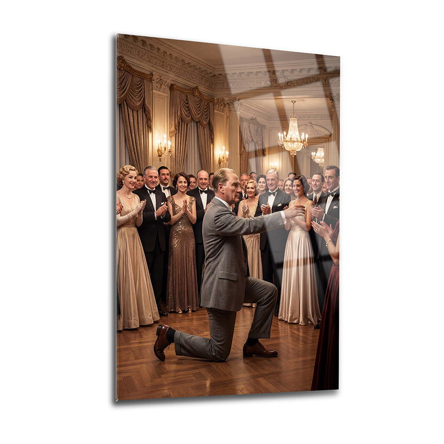 Atatürk Balo Salonu Dans Daveti Cam Tablo | SRD Concept