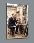 Atatürk Köylü ile Sohbet Efendi Sözlü Cam Tablo | SRD Concept