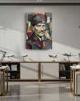 Atatürk Kübizm Modern Sanat Geometrik Cam Tablo | SRD Concept