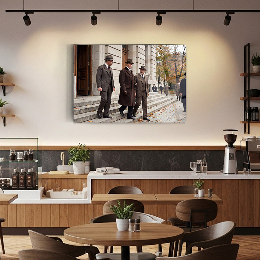 Atatürk ve Devlet Adamları Cam Tablo | SRD Concept