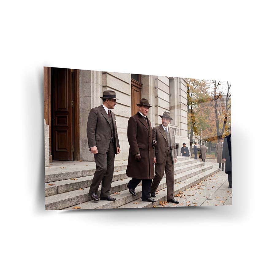 Atatürk ve Devlet Adamları Cam Tablo | SRD Concept