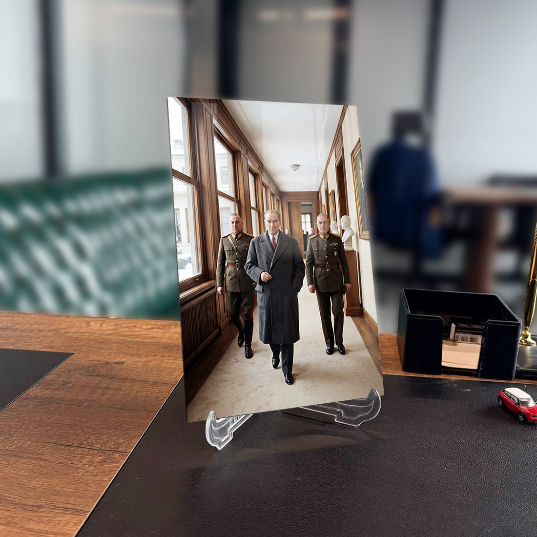 Atatürk Cumhuriyet Değerleri Kolajı Cam Tablo | SRD Concept