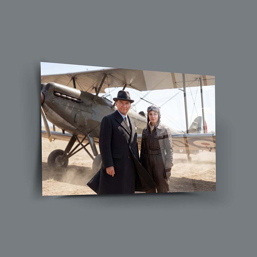 Atatürk ve Sabiha Gökçen Havacılık Temalı Cam Tablo | SRD Concept