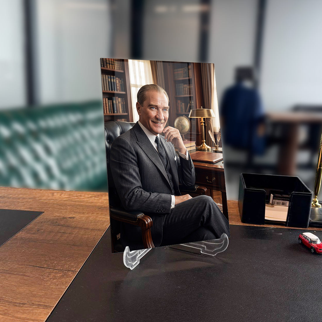 Atatürk Portresi Cam Tablo - Ofis Dekorasyonu | SRD Concept