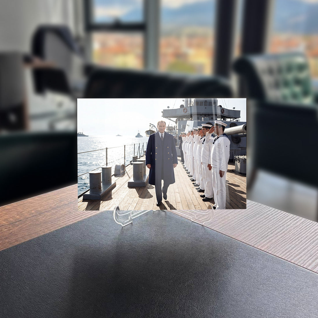 Atatürk Savaş Gemisi Donanma Ziyareti Cam Tablo | SRD Concept