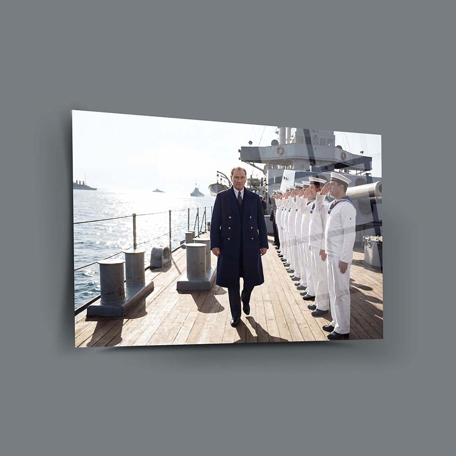 Atatürk Savaş Gemisi Donanma Ziyareti Cam Tablo | SRD Concept