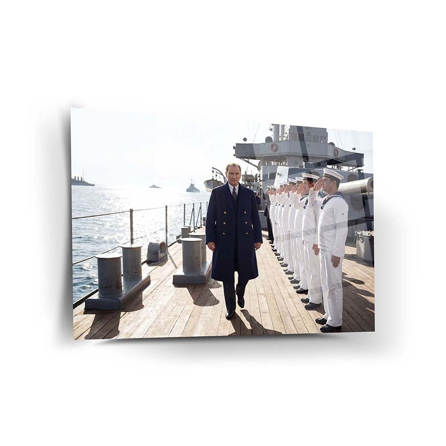 Atatürk Savaş Gemisi Donanma Ziyareti Cam Tablo | SRD Concept