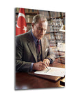 Atatürk İmza Anı Adalet Gücü Sözlü Cam Tablo | SRD Concept
