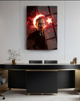 Atatürk Ateşten Ay Yıldız Efektli Cam Tablo | SRD Concept
