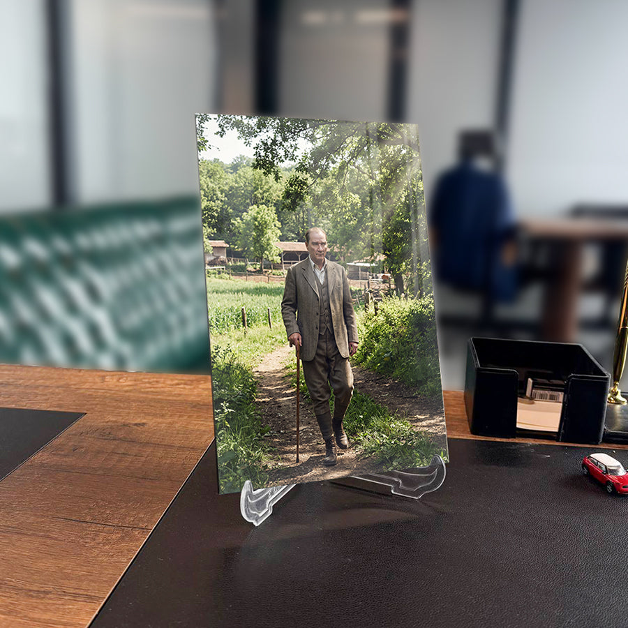 Atatürk Hipodrom At Yarışı İzlerken Cam Tablo | SRD Concept