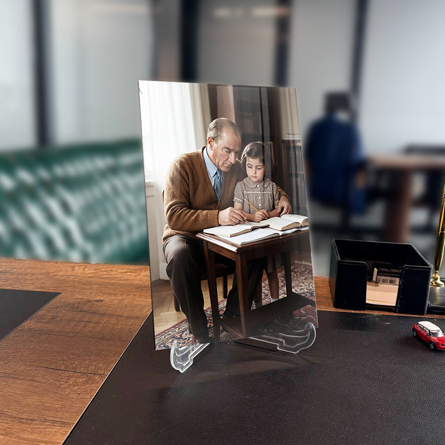 Atatürk İstikbal Göklerdedir Havacılık Sözlü Cam Tablo | SRD Concept