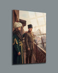 Atatürk ve Fatih Sultan Mehmet İstanbul Cam Tablo | SRD Concept
