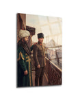 Atatürk ve Fatih Sultan Mehmet İstanbul Cam Tablo | SRD Concept