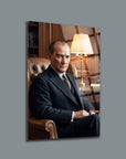 Atatürk Çalışma Odasında Portre Cam Tablo | SRD Concept