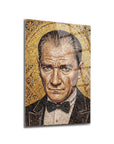 Atatürk Mozaik Sanatı Altın Portre Cam Tablo | SRD Concept
