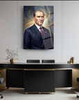 Atatürk Modern Dijital Portre Işık Efektli Cam Tablo | SRD Concept