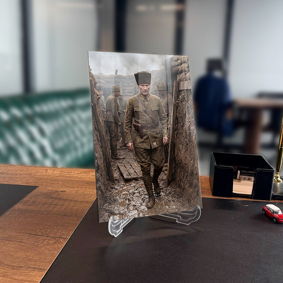 Atatürk Savaş Cephesi Hendek Cam Tablo | SRD Concept