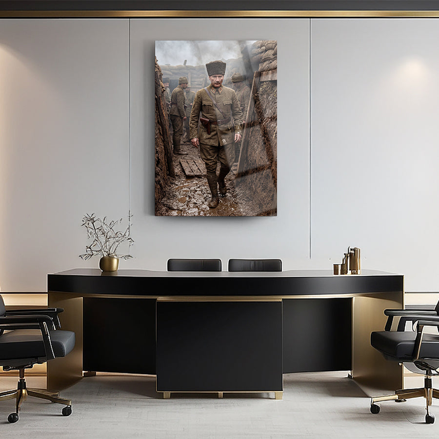 Atatürk Savaş Cephesi Hendek Cam Tablo | SRD Concept