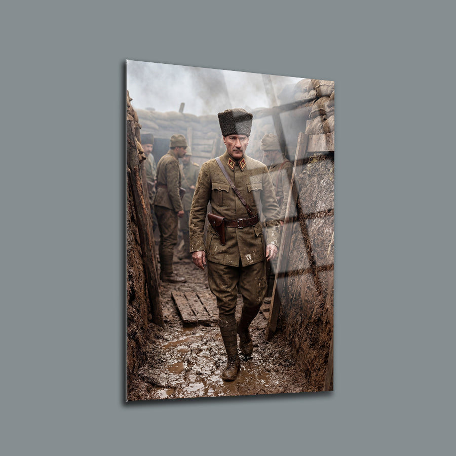 Atatürk Savaş Cephesi Hendek Cam Tablo | SRD Concept