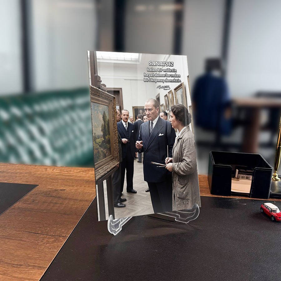 Atatürk Sanat Galerisi Gezisi Cam Tablo | SRD Concept