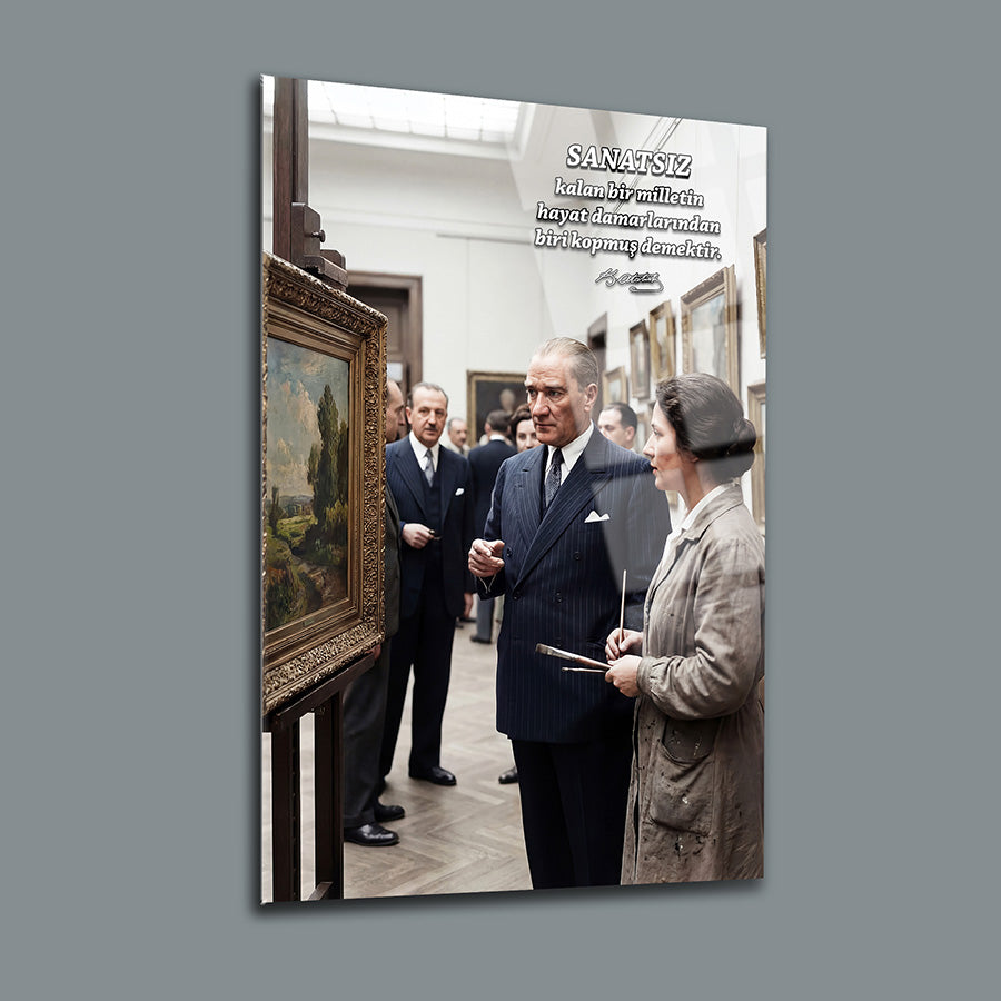 Atatürk Sanat Galerisi Gezisi Cam Tablo | SRD Concept