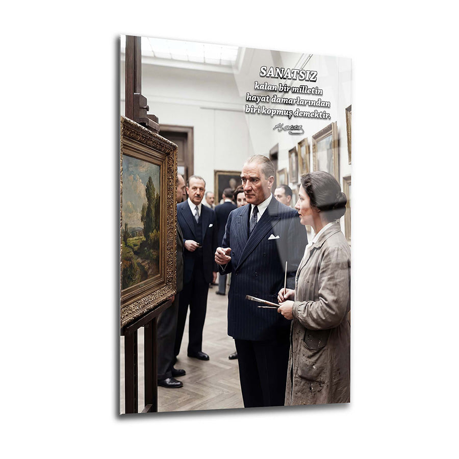 Atatürk Sanat Galerisi Gezisi Cam Tablo | SRD Concept