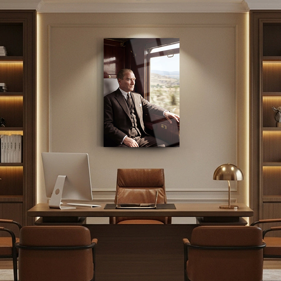 Atatürk Tren Seferi Cam Tablo | SRD Concept