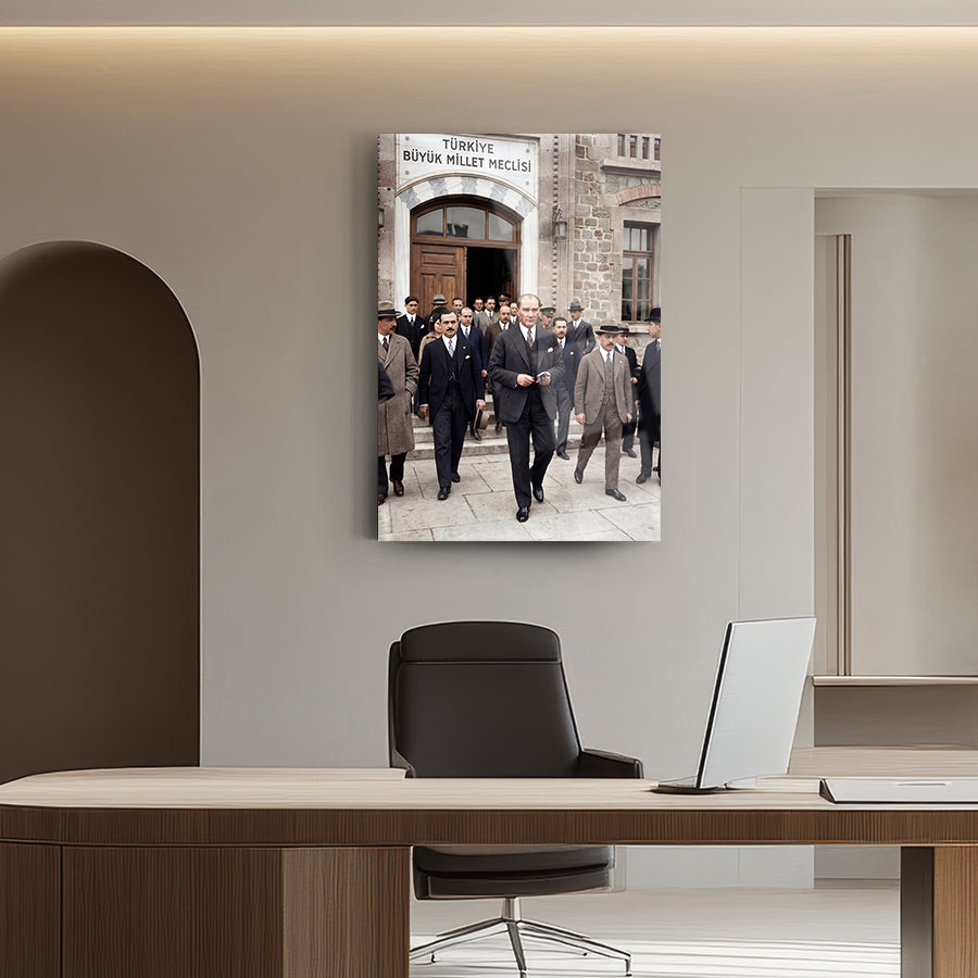 Atatürk Meclis Çıkışı Cam Tablo | SRD Concept