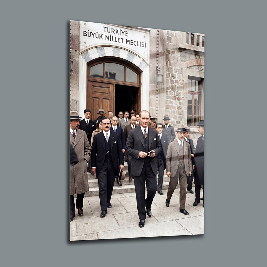 Atatürk Meclis Çıkışı Cam Tablo | SRD Concept
