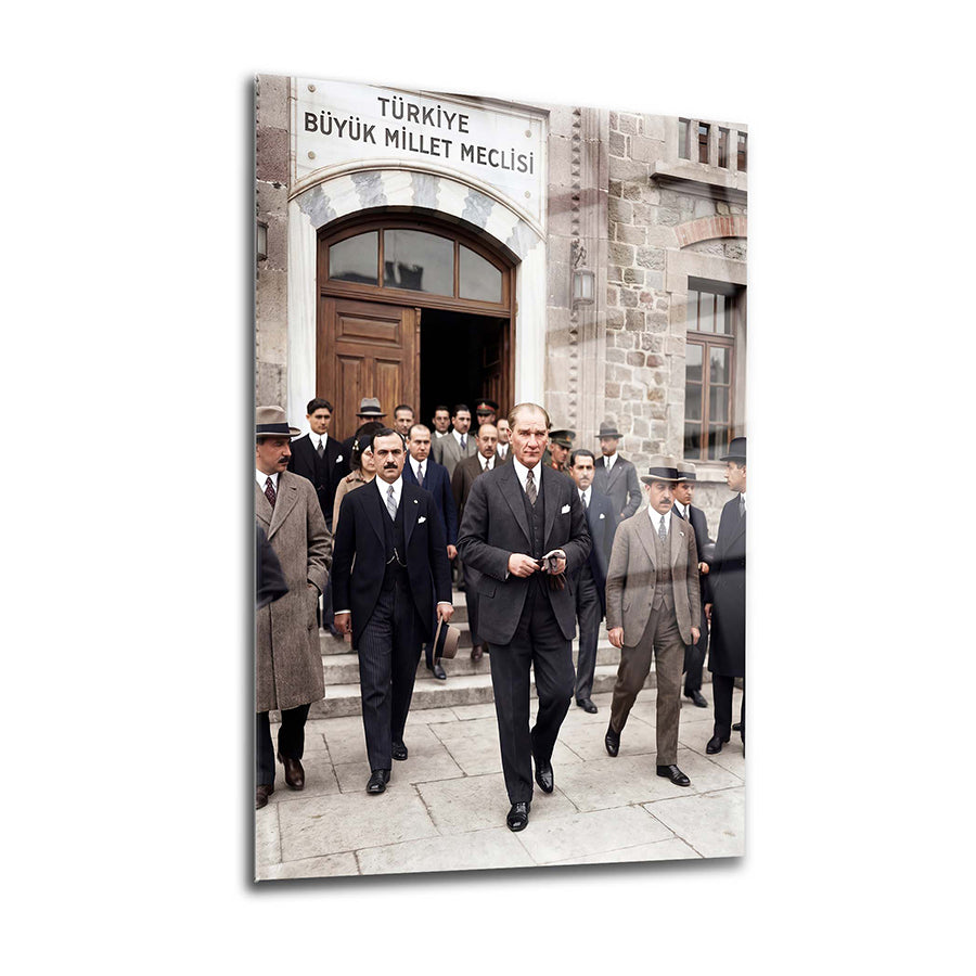 Atatürk Meclis Çıkışı Cam Tablo | SRD Concept