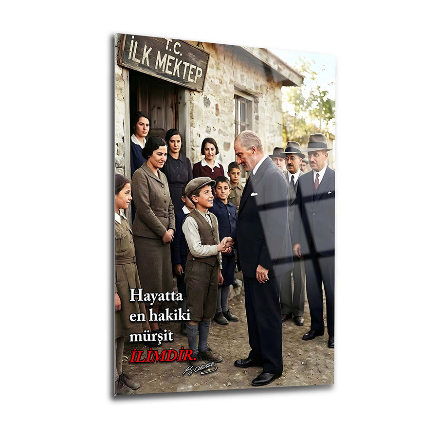 Atatürk İlk Mektep Temalı Cam Tablo | SRD Concept