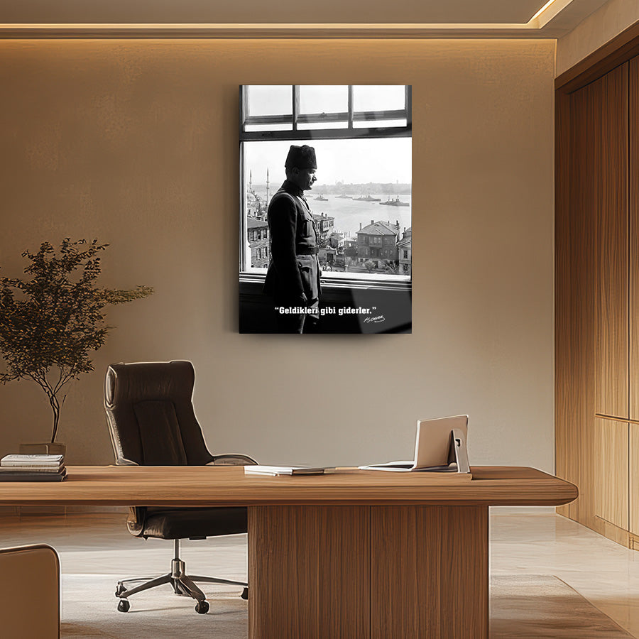 Atatürk İstanbul Boğazı Manzaralı Cam Tablo | SRD Concept