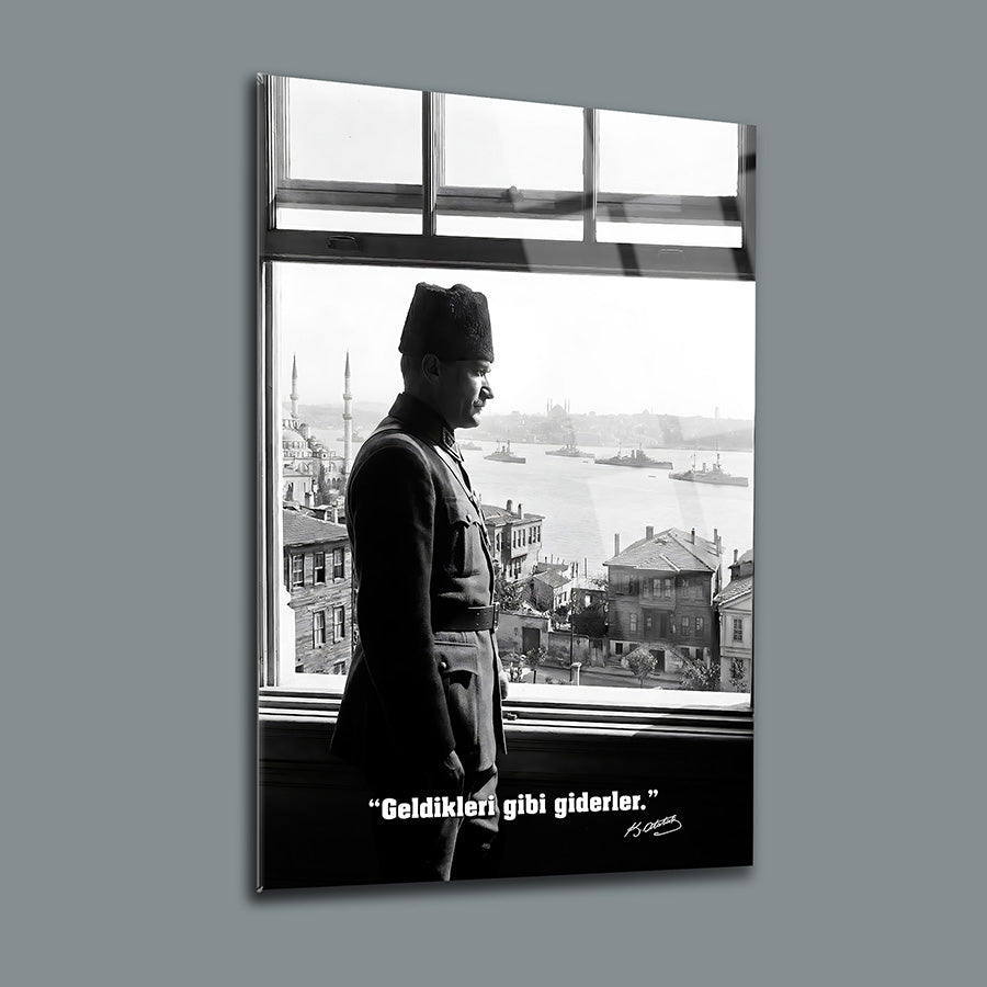 Atatürk İstanbul Boğazı Manzaralı Cam Tablo | SRD Concept