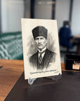 Atatürk YZ 378 Cam Tablo