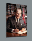 Atatürk YZ 447  Cam Tablo