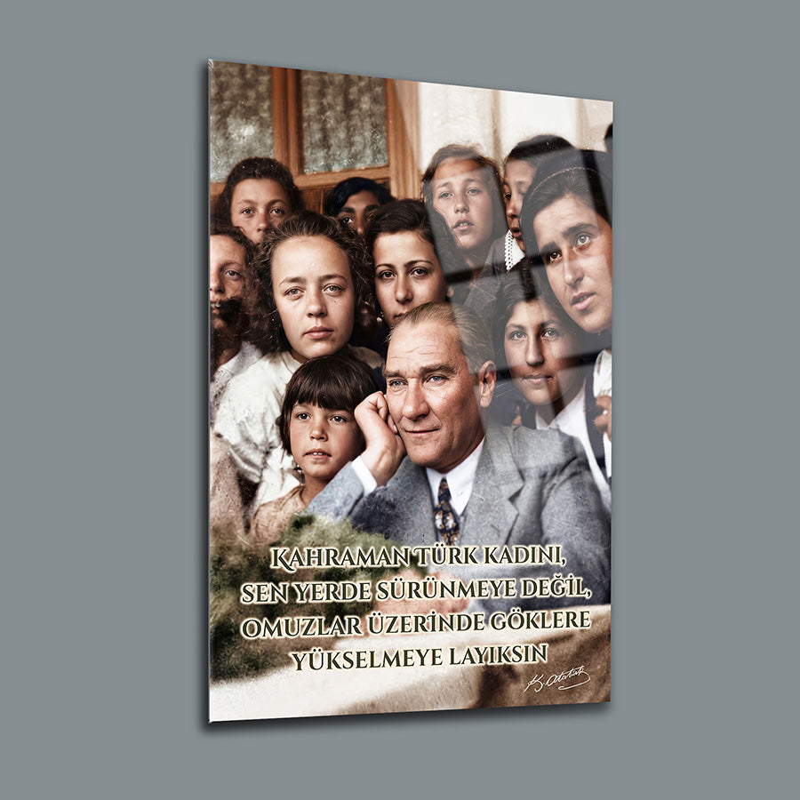 Atatürk 507 (Adana Kız Enstitüsü Eylül 1931) Cam Tablo